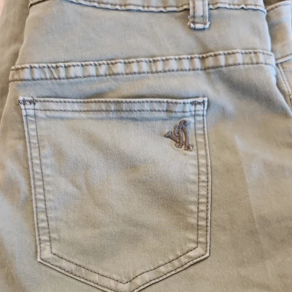 VIP Olive Green Cropped Ankle Cargo Jeans Women's Size 11/12 - Picture 7 of 7